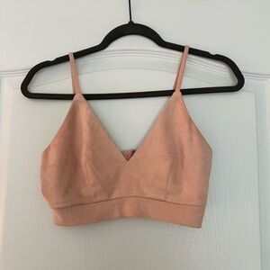 Pink Strappy Crop Top